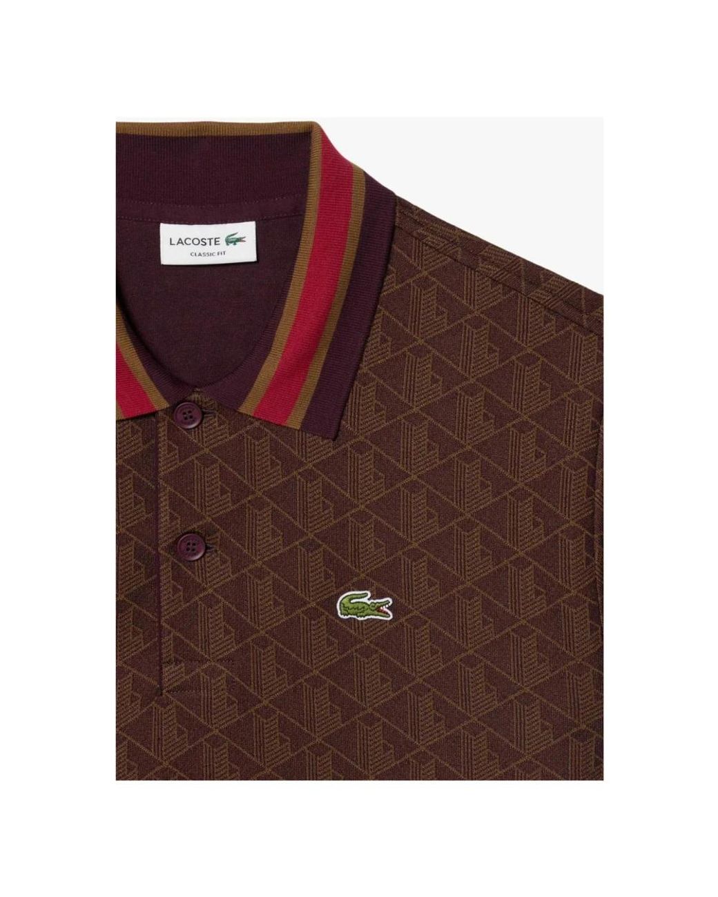 Polo Shirts Lacoste de hombre de color Brown
