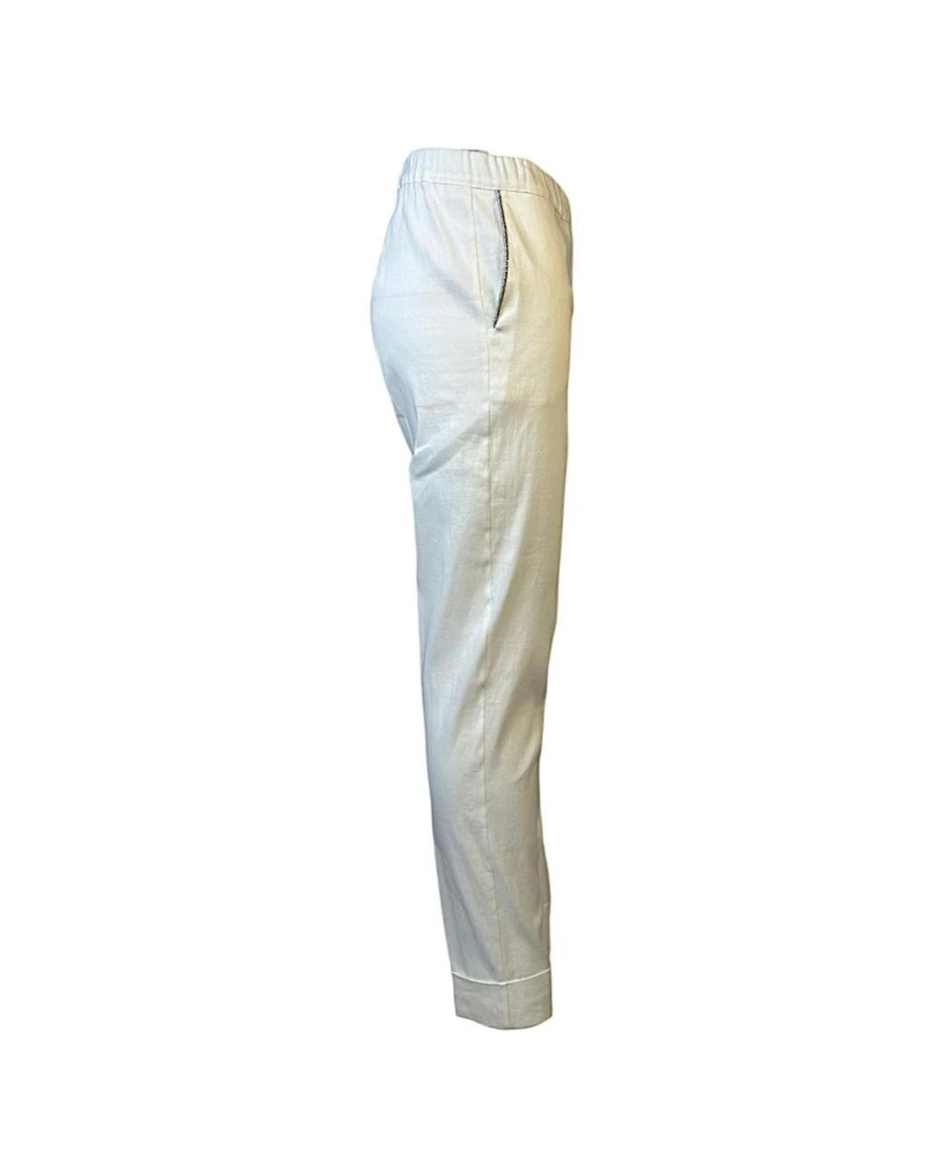 D.exterior Blue Slim-Fit Trousers