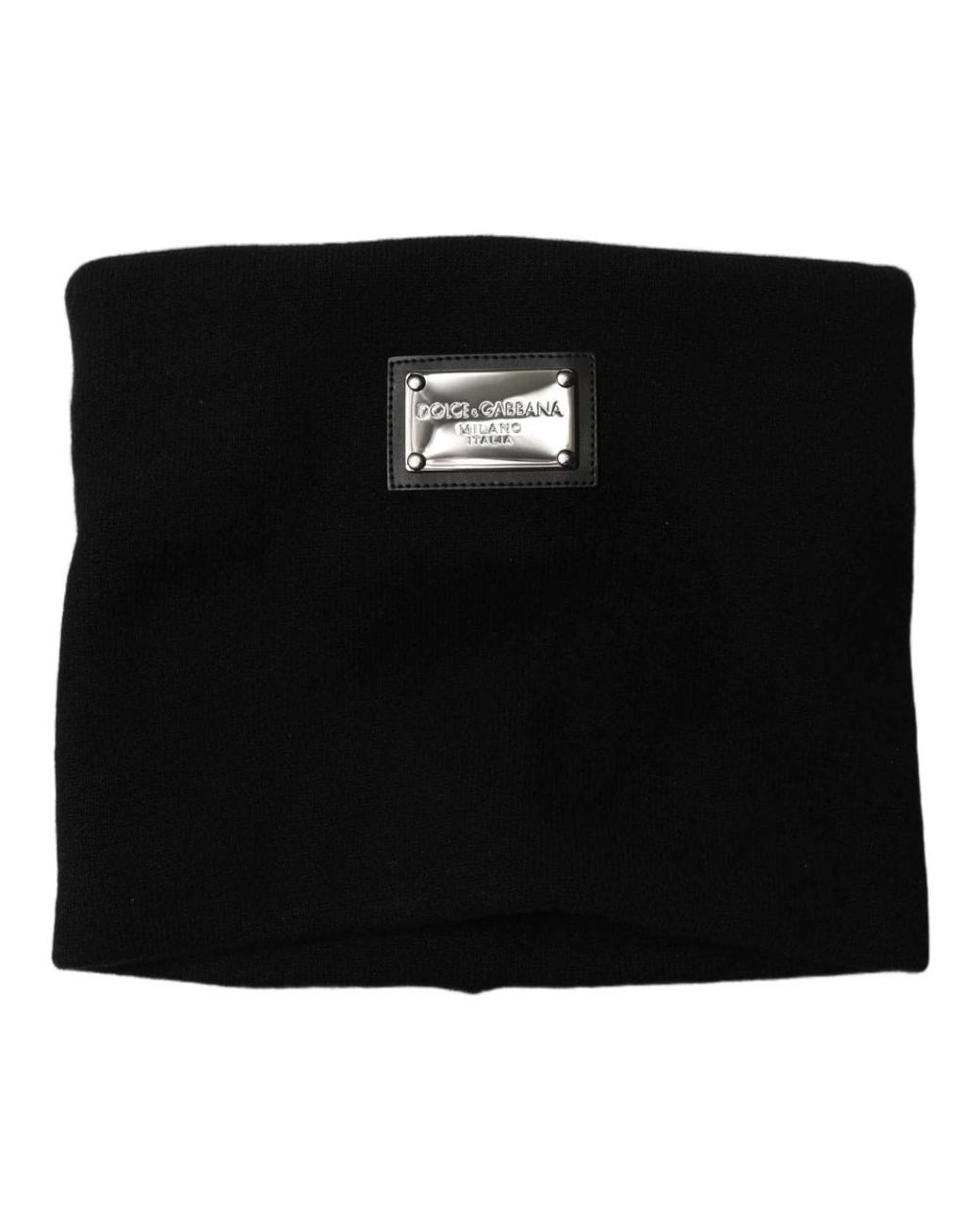 Dolce & Gabbana Black Schalmütze