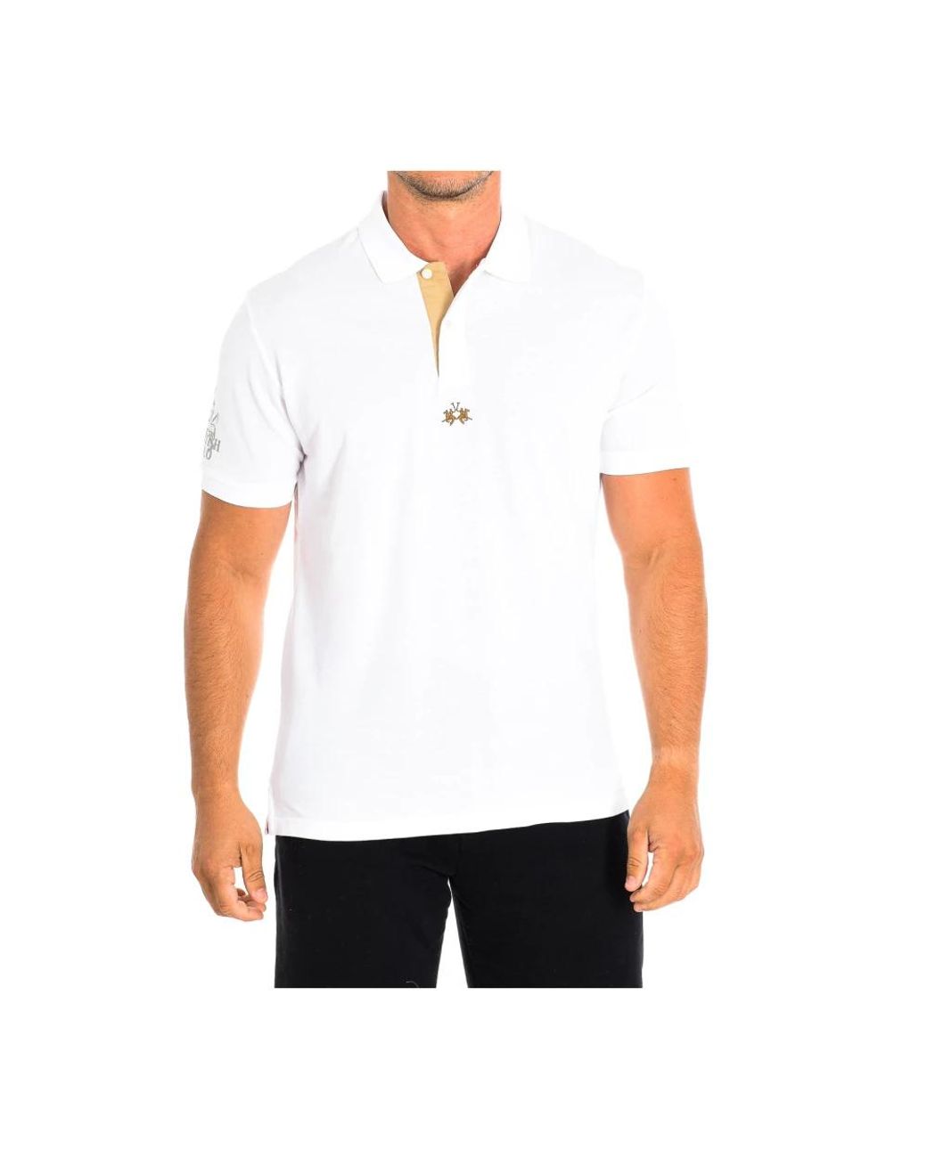 La Martina White Polo Shirts for men