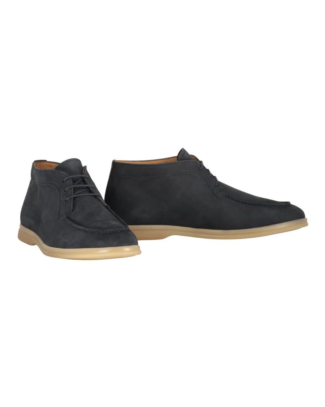 Bruno Magli Blue Lace-Up Boots for men