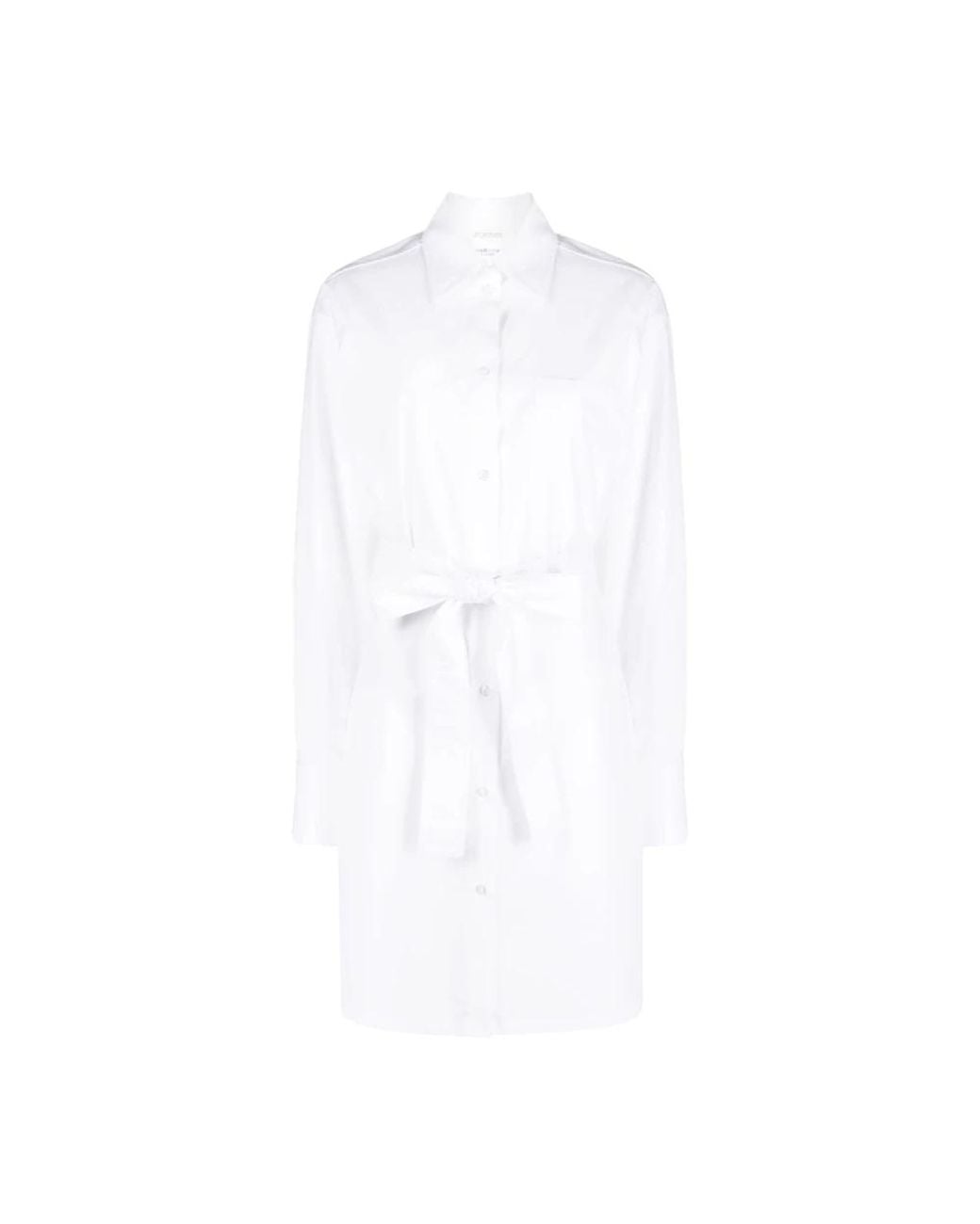 Sportmax White Shirt Dresses
