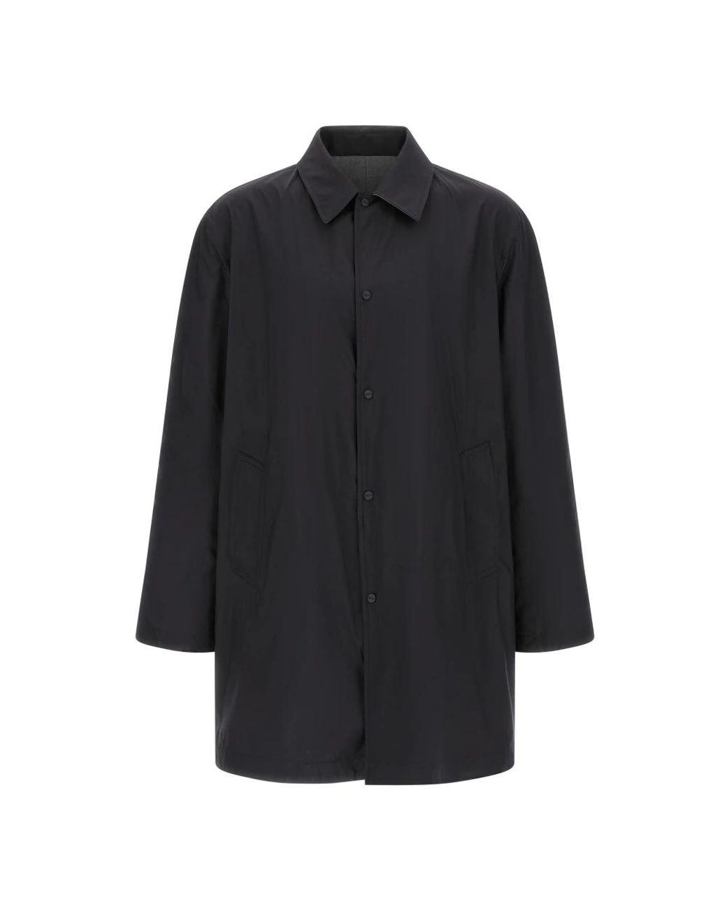Herno Gray Single-Breasted Coats for men