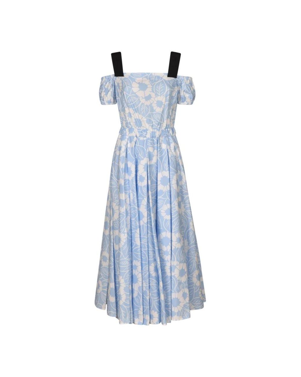 Prada Blue Midi Dresses