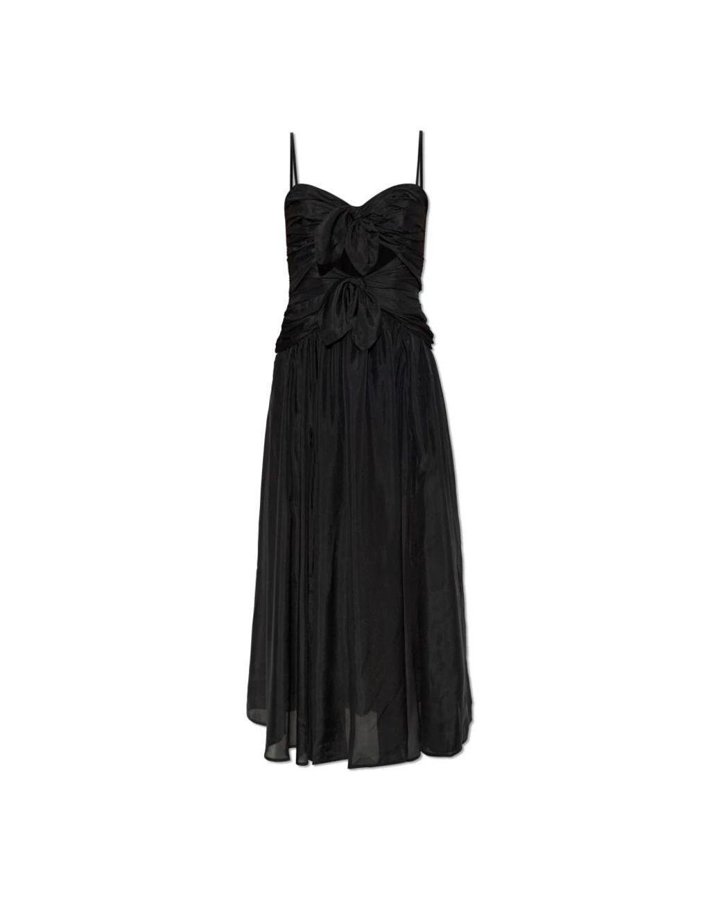 Midi Dresses Zimmermann de color Black