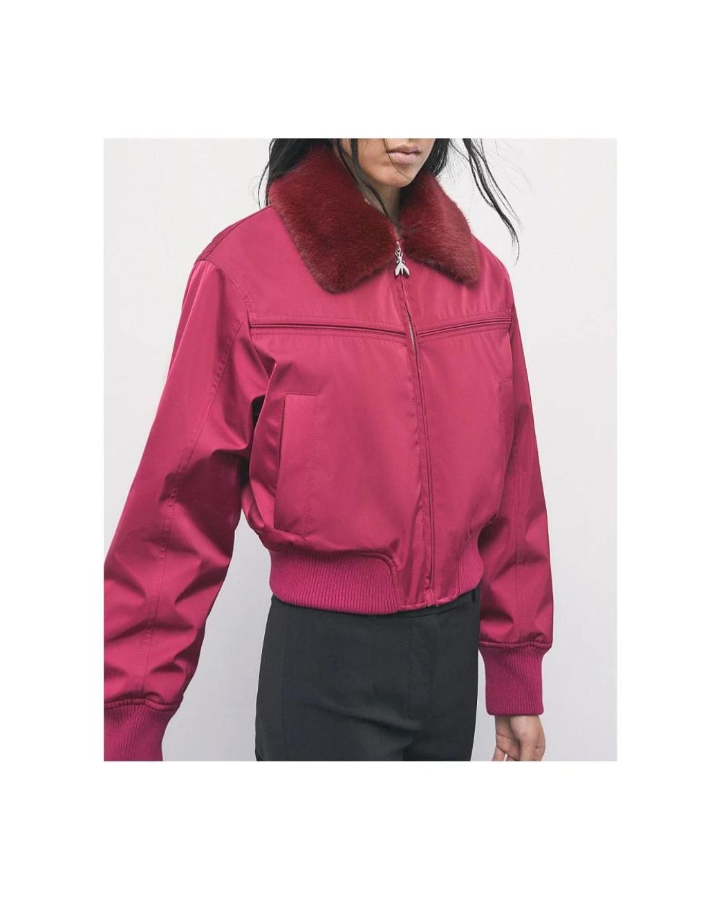 Patrizia Pepe Red Bomber Jackets