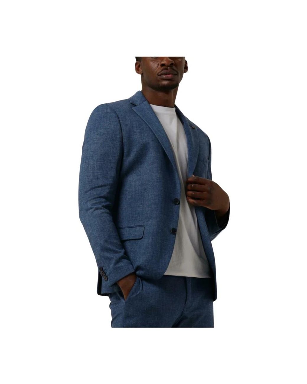 Zuitable Jassen ,Blauw ,Polyester Blauwe Casual Blazer in het Blue voor heren