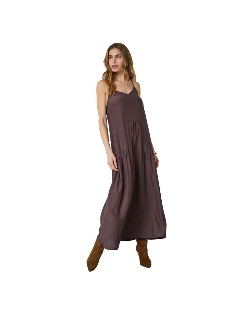 Maxi Dresses co'couture de color Brown