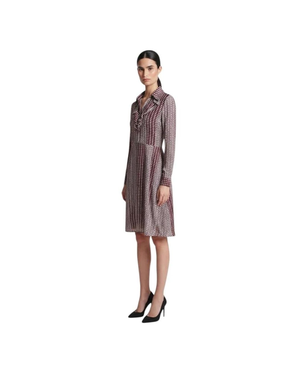 Nenette Purple Shirt Dresses