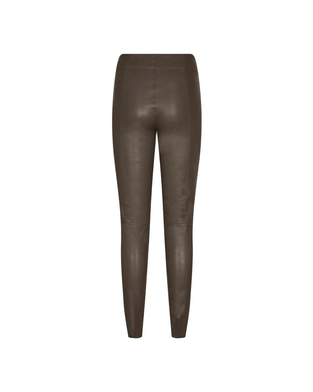Mos Mosh Gray Leather Trousers