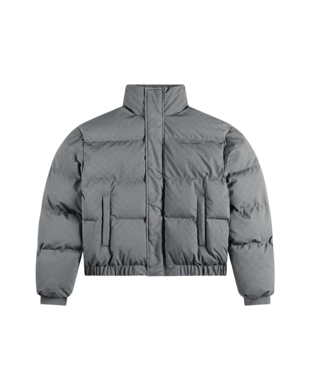 Daily Paper Jassen ,Grijs ,Polyester Renako Monogram Puffer Jacket in het Gray voor heren