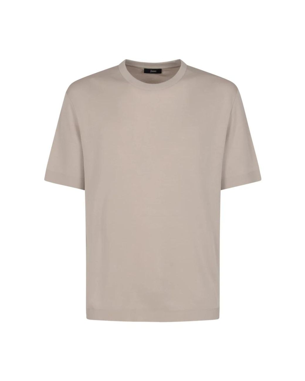 Herno Gray Round-Neck Knitwear for men