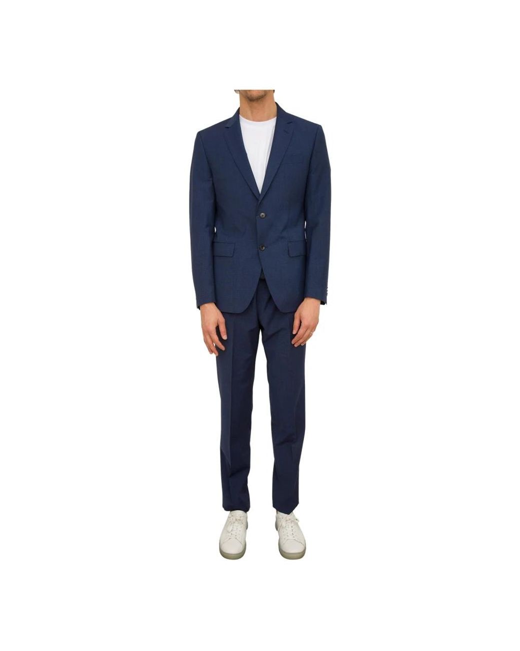 Boss Blue Single Breasted Suits for men
