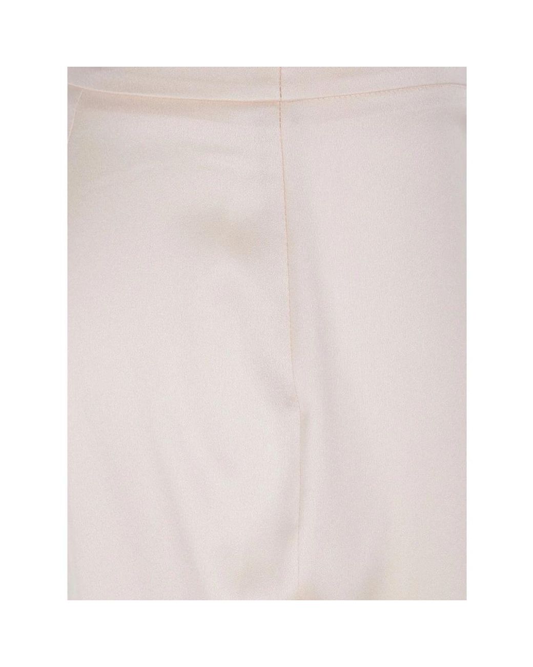 Twinset White Straight Trousers