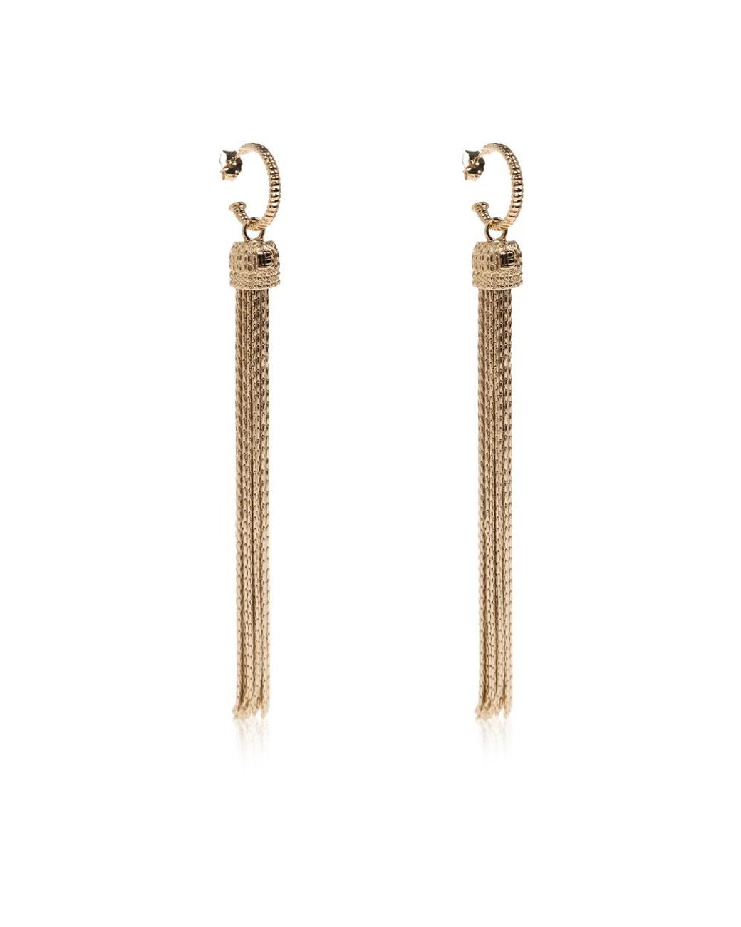 Earrings Balmain de color Metallic