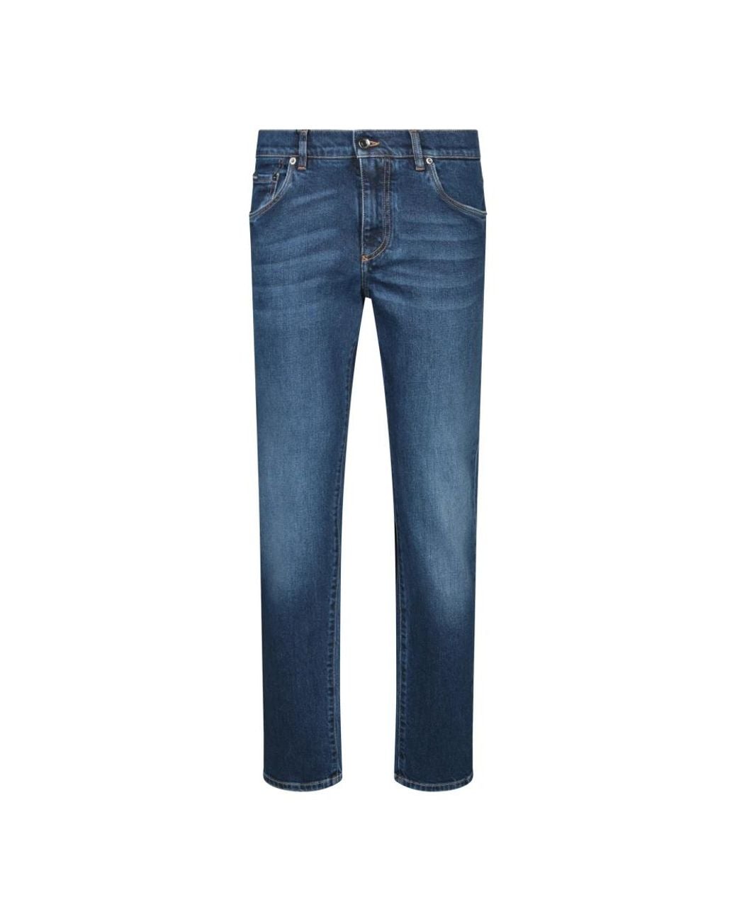 Dolce & Gabbana Blue Slim Fit Jeans for men