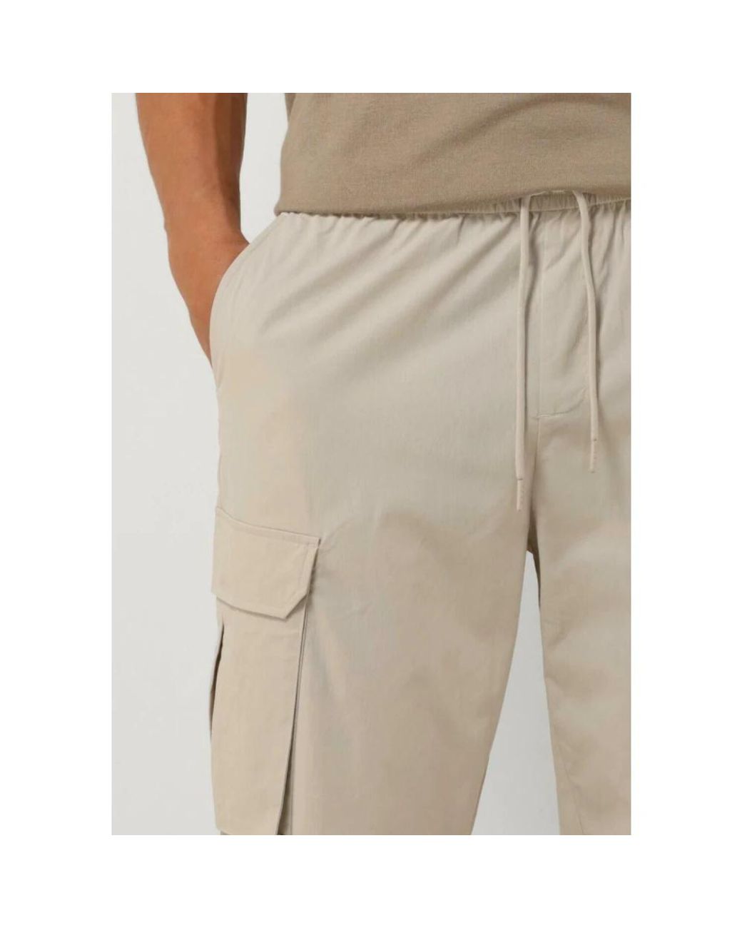 Pure Path Broeken ,Cargo Broek Met Koorden in het Natural voor heren