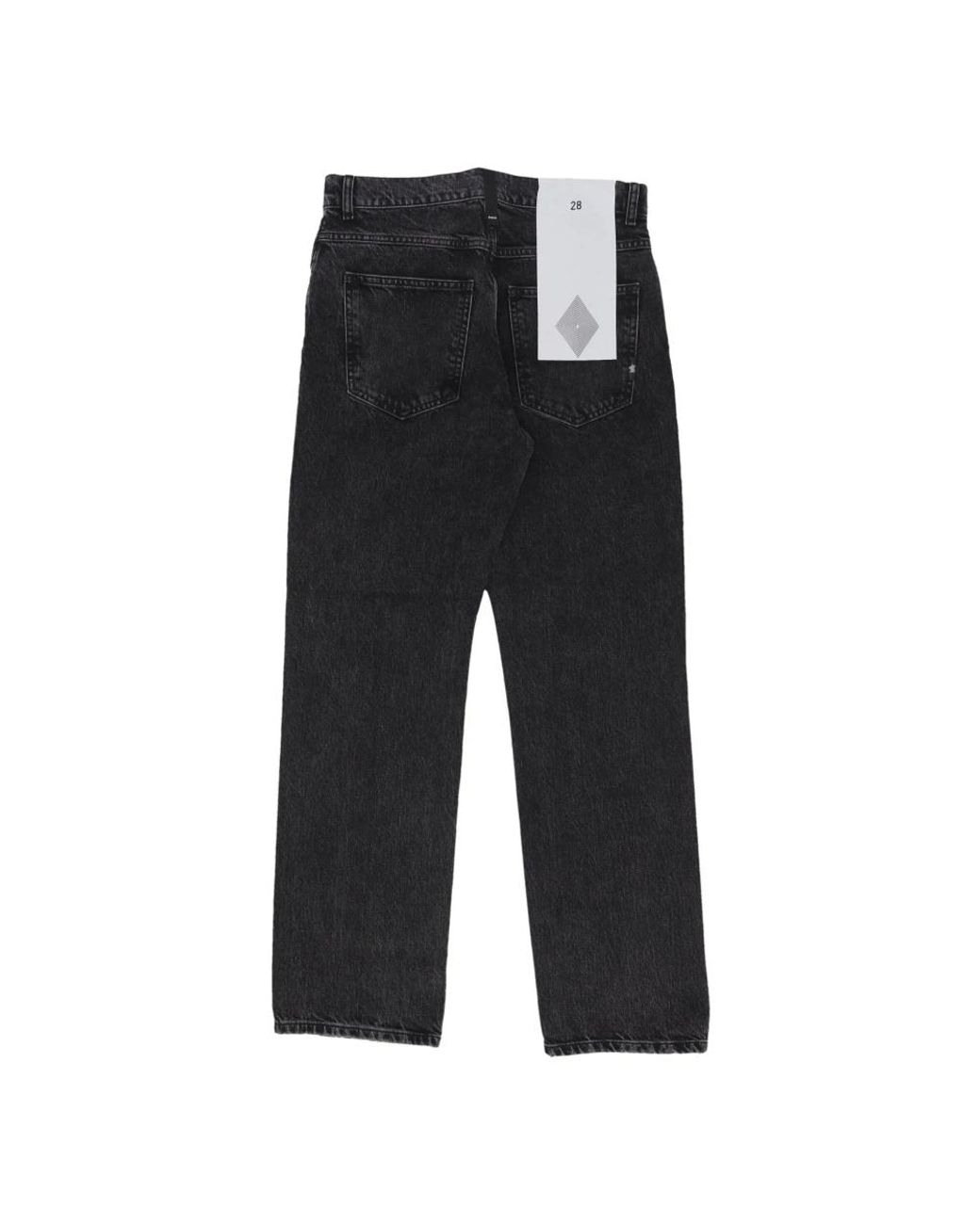 AMISH Black Straight Fit Jeans for men