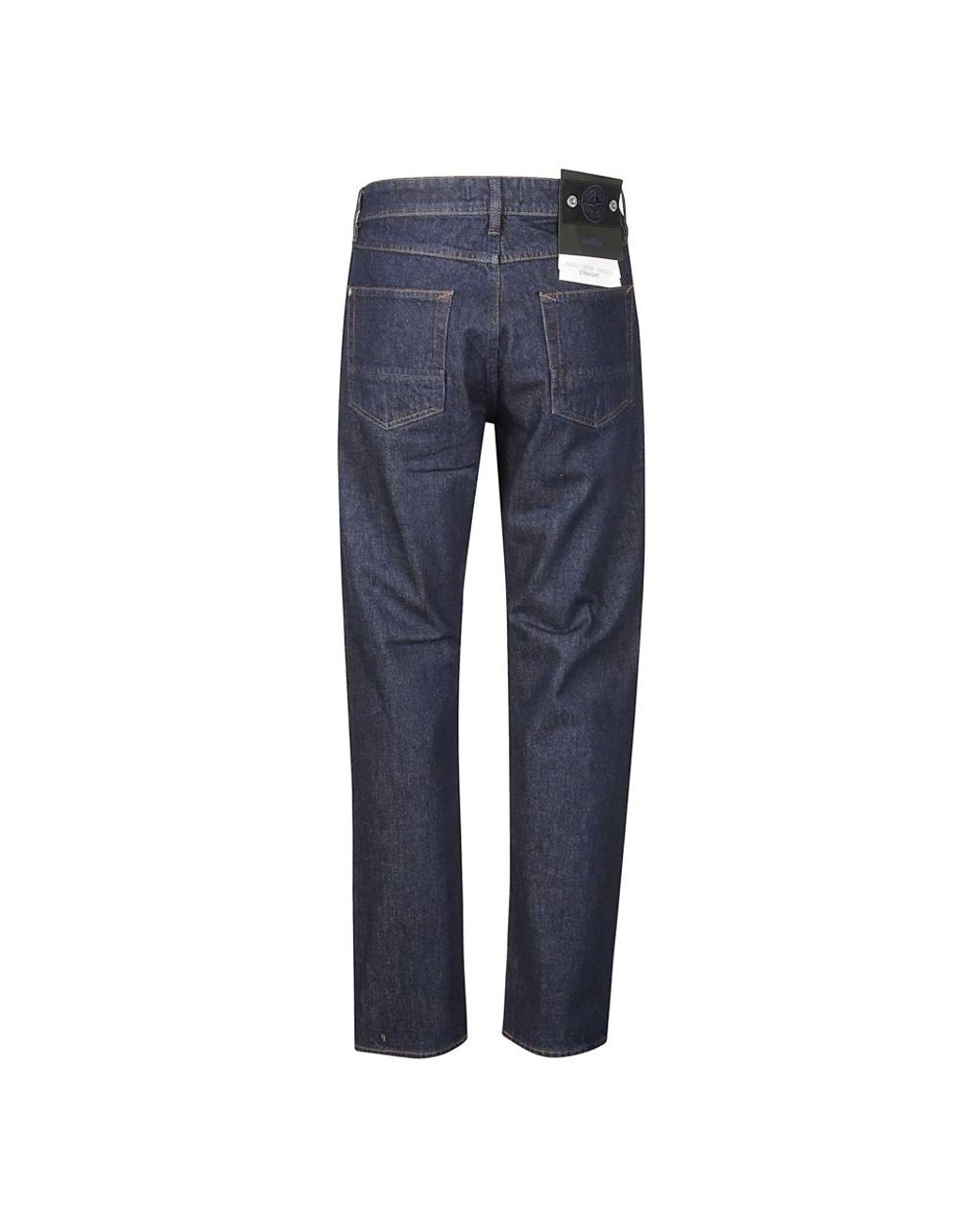 Stone Island Blue Straight Jeans for men