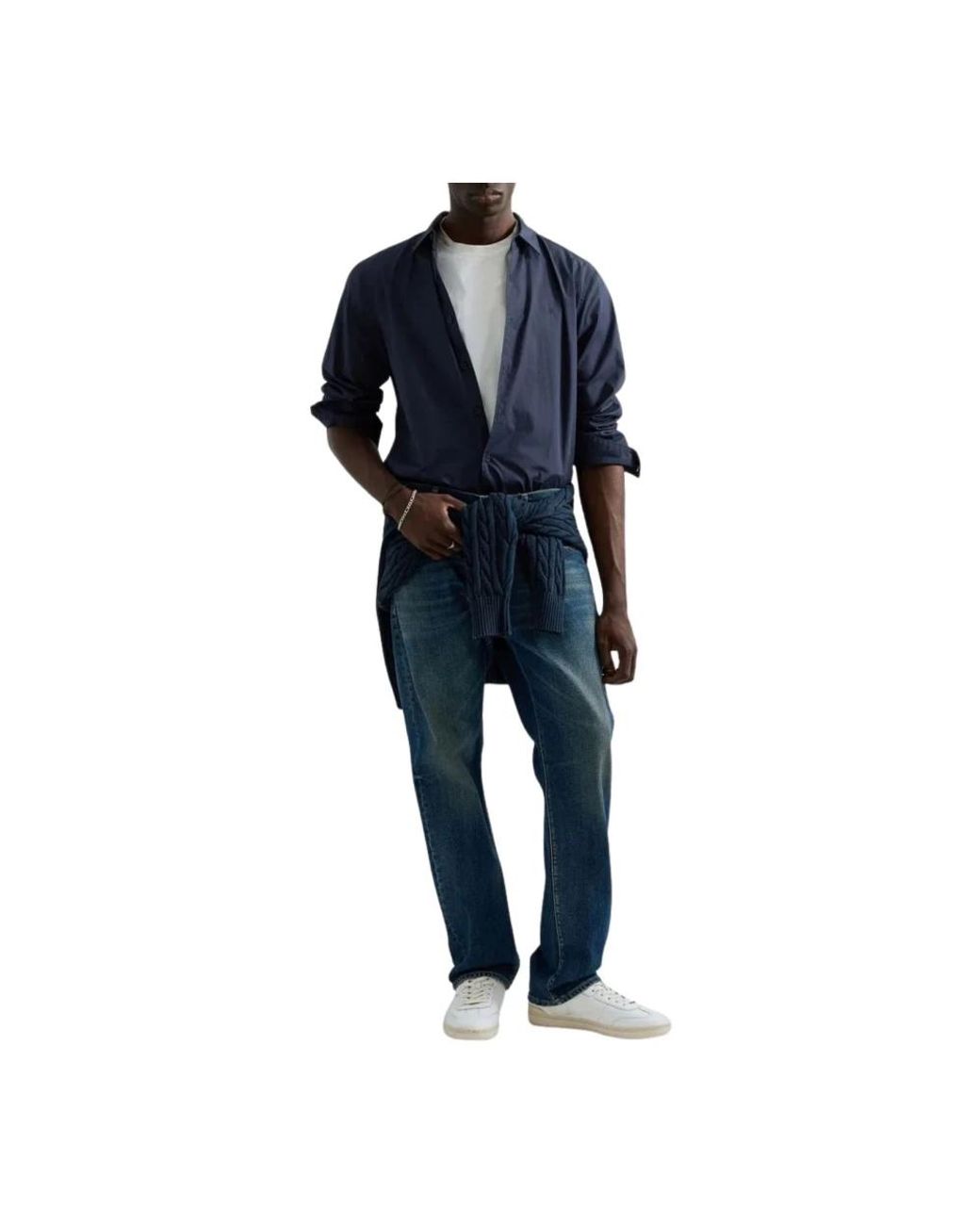 Replay Blue Straight Fit Jeans for men