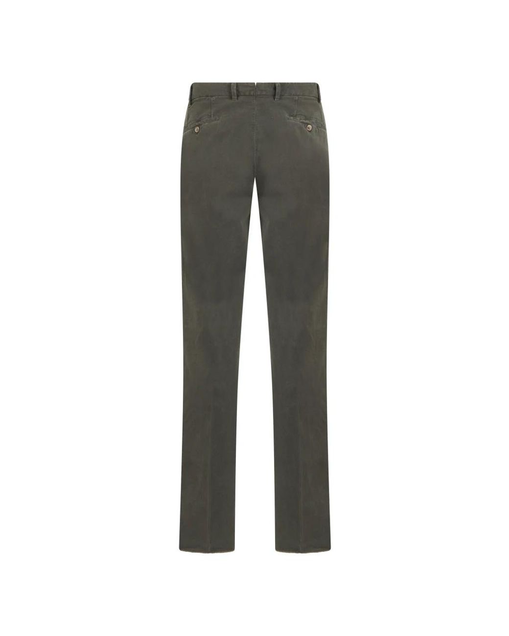 Fedeli Gray Straight Trousers for men