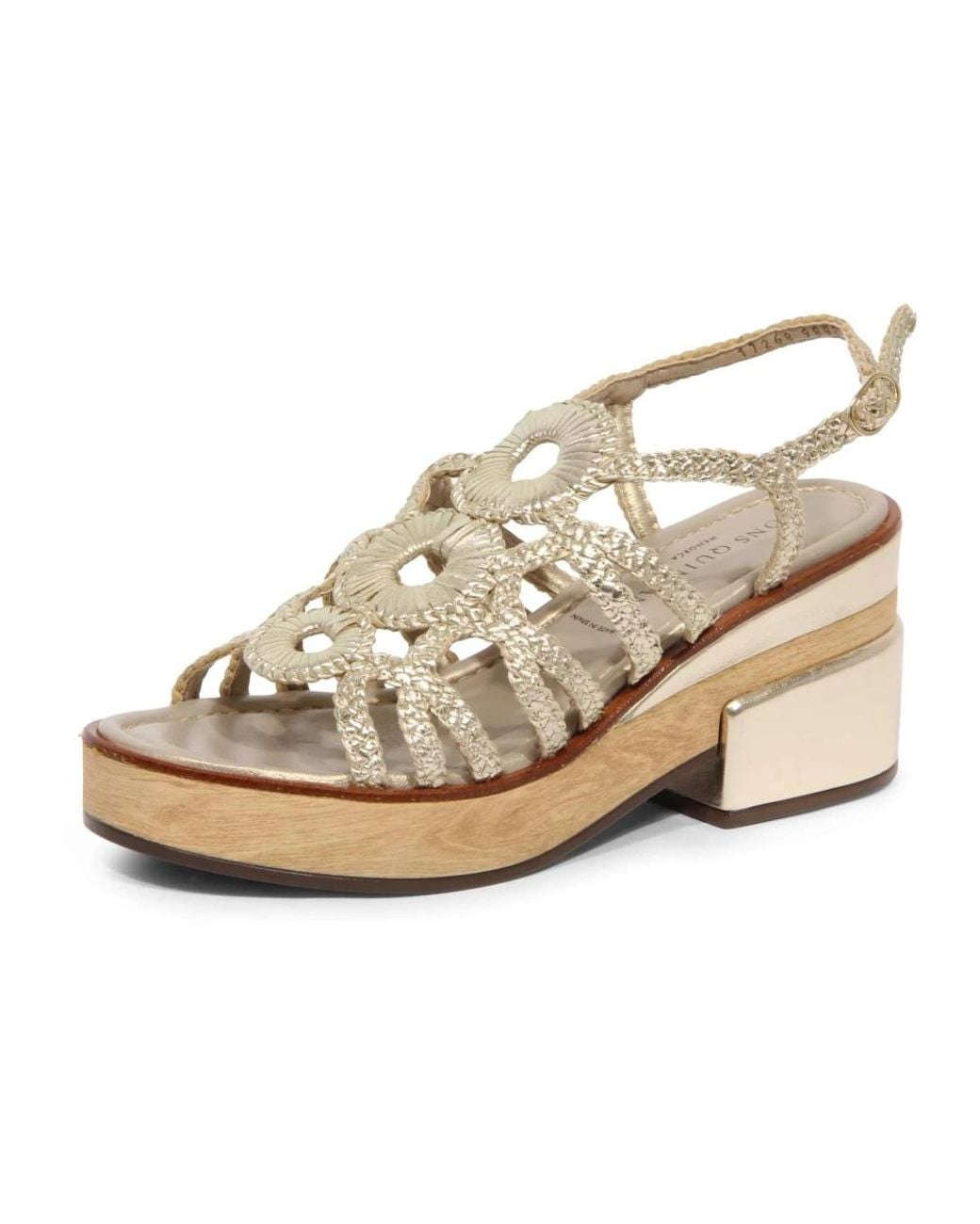Pons Quintana Metallic High Heel Sandals