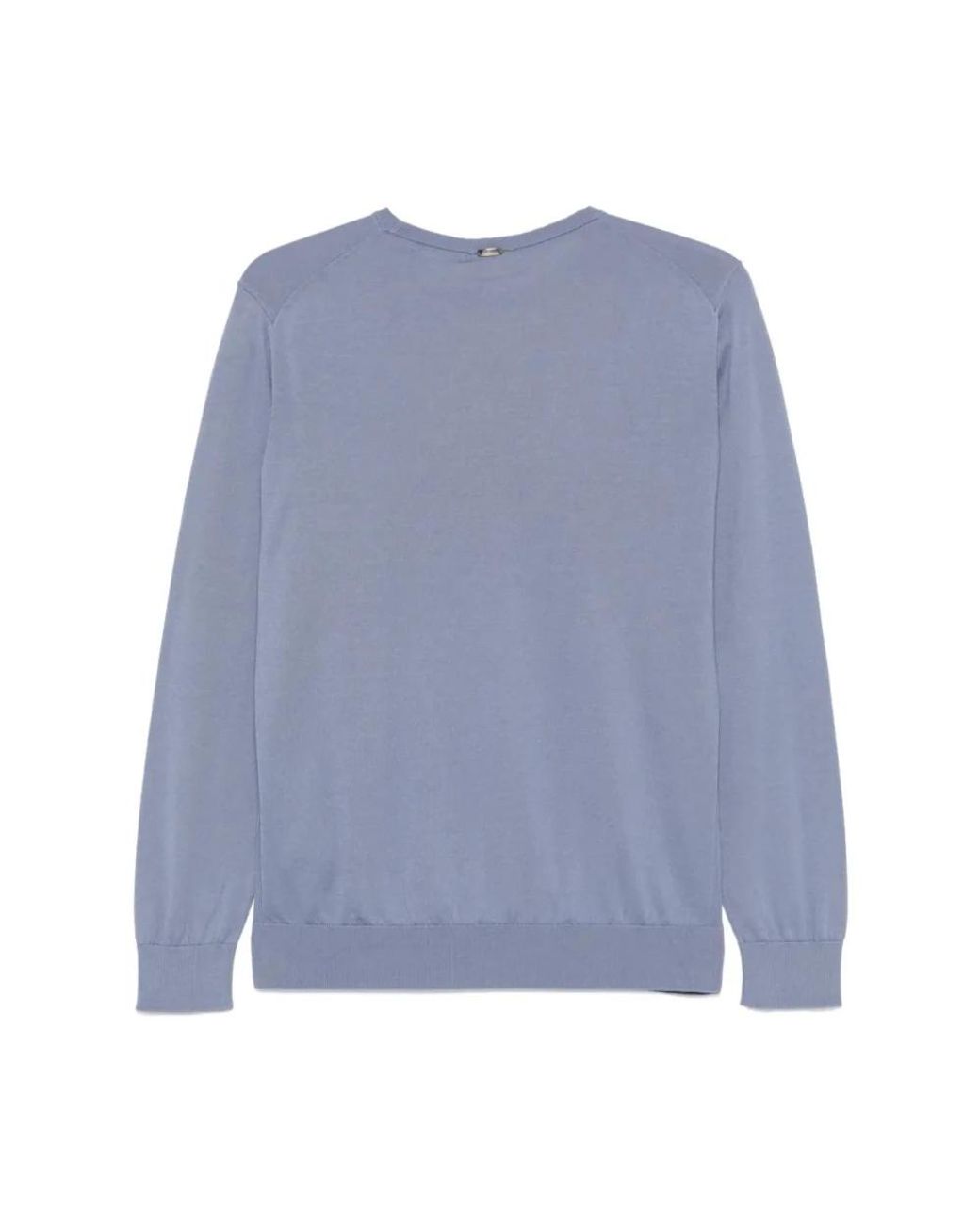 Herno Blue Round-Neck Knitwear for men