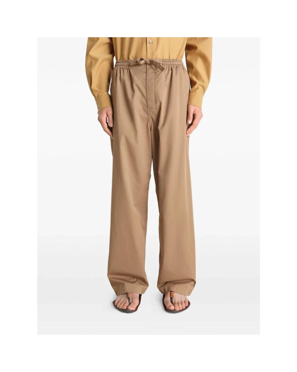 Lemaire Natural Wide Trousers for men