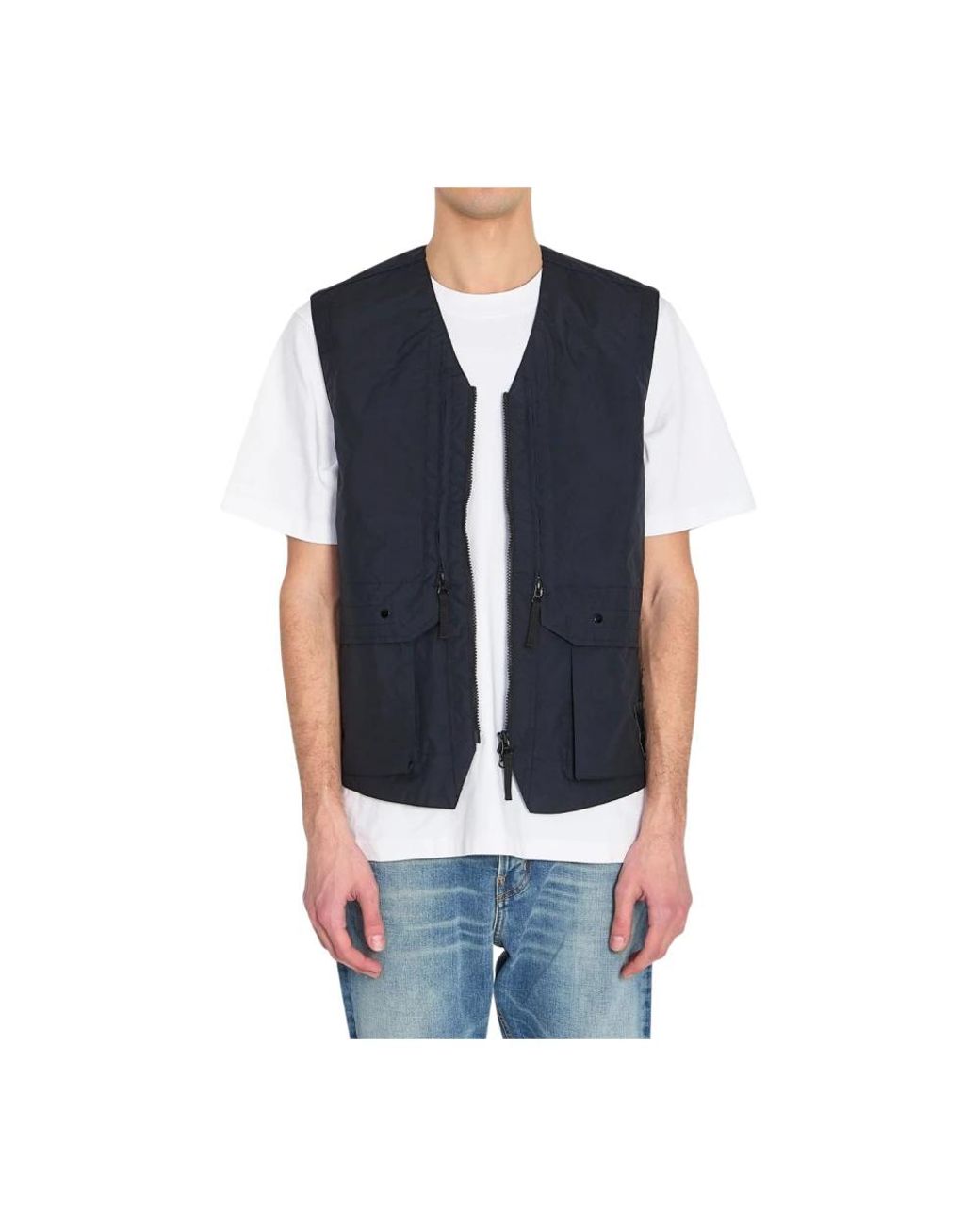 Stone Island Blue Vests for men