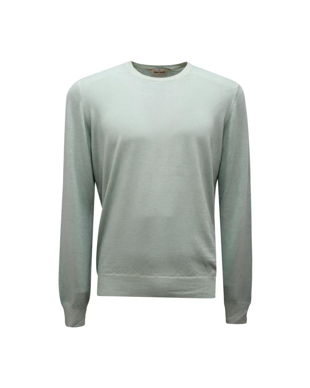 Gran Sasso Green Round-Neck Knitwear for men