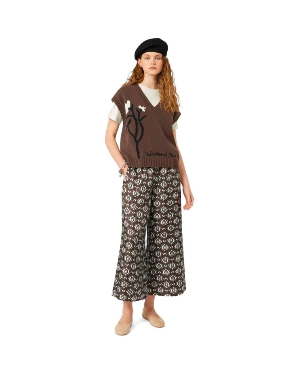 Weekend by Maxmara Brown Wide Trousers