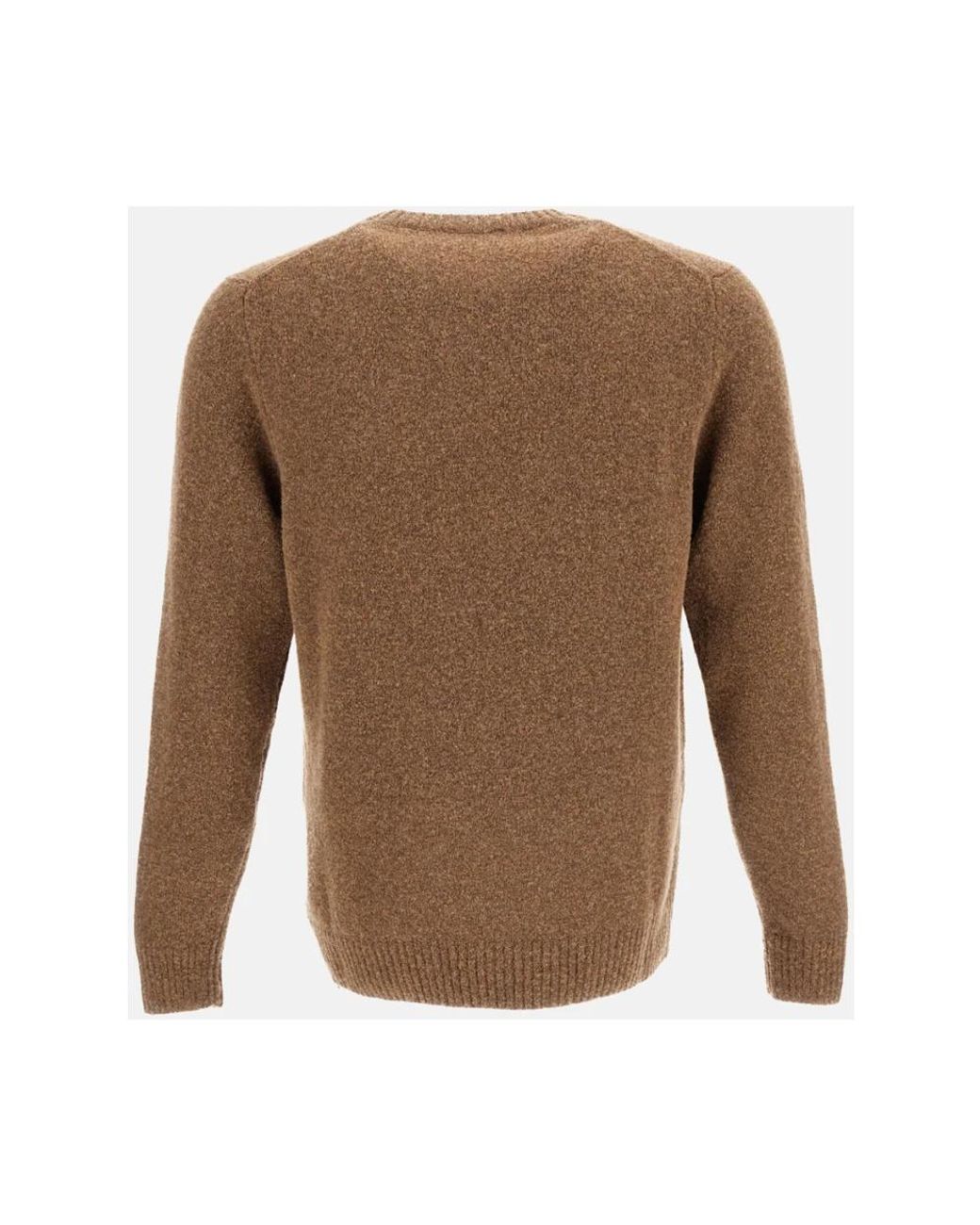 Zanone Brown Round-Neck Knitwear for men