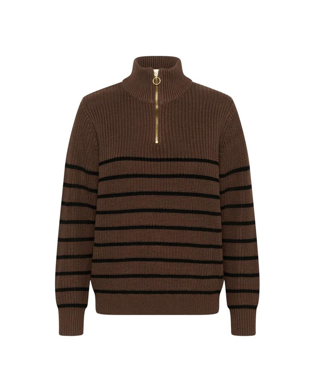 Turtlenecks Kaffe de color Brown