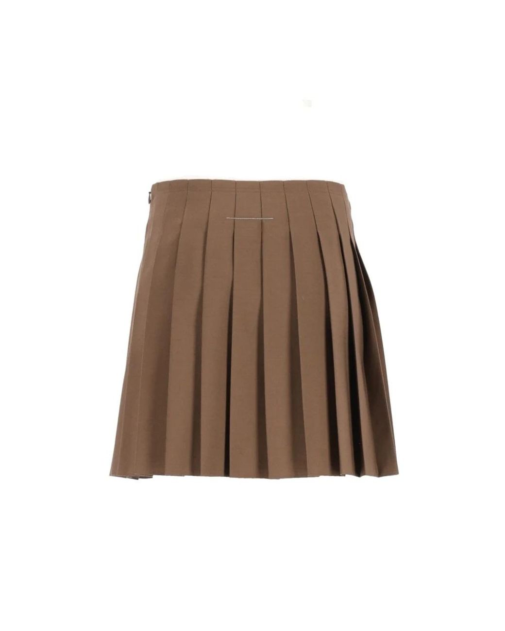MM6 by Maison Margiela Brown Short Skirts