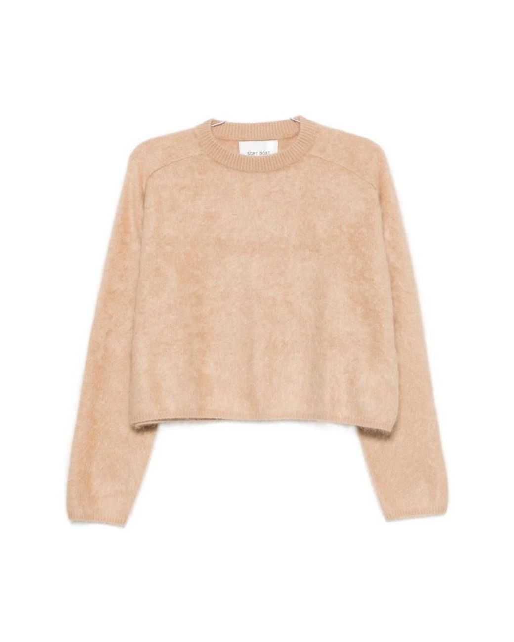 Soft Goat Natural Round-Neck Knitwear