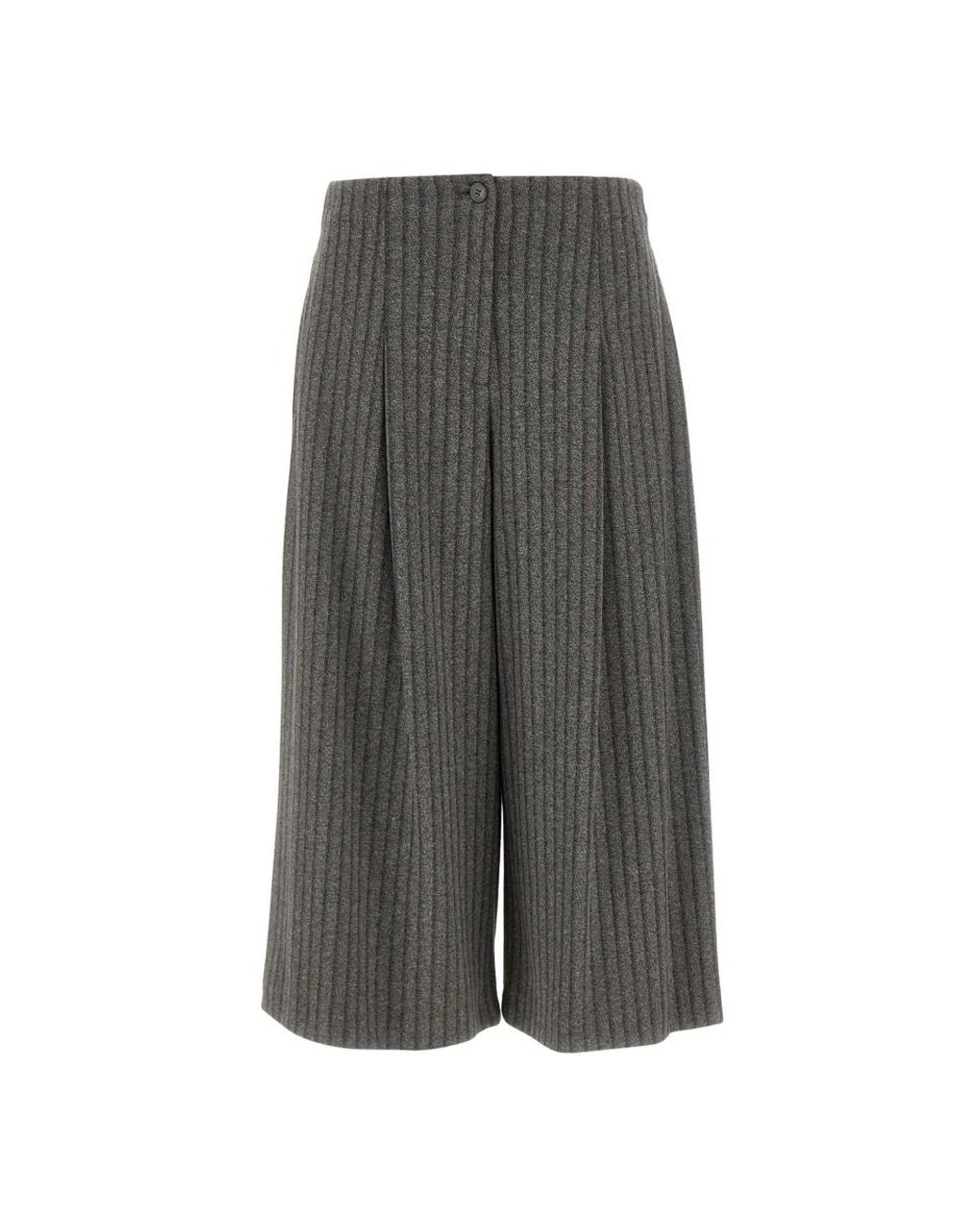 Elena Miro Gray Cropped Trousers