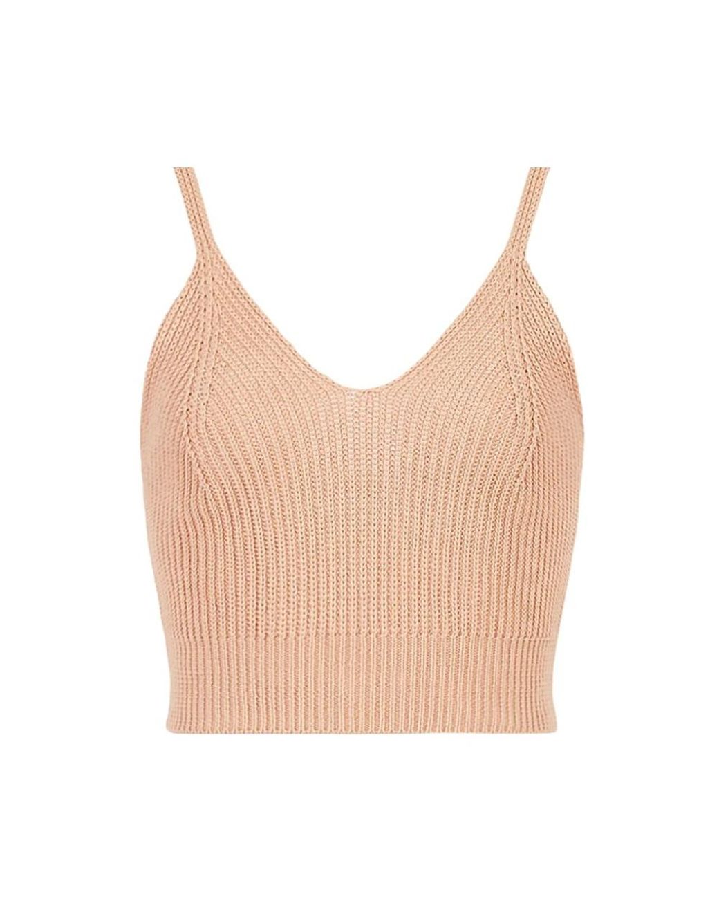ARMANI EXCHANGE Natural Sleeveless Tops