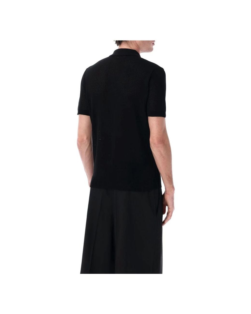 Roberto Collina Black Polo Shirts for men