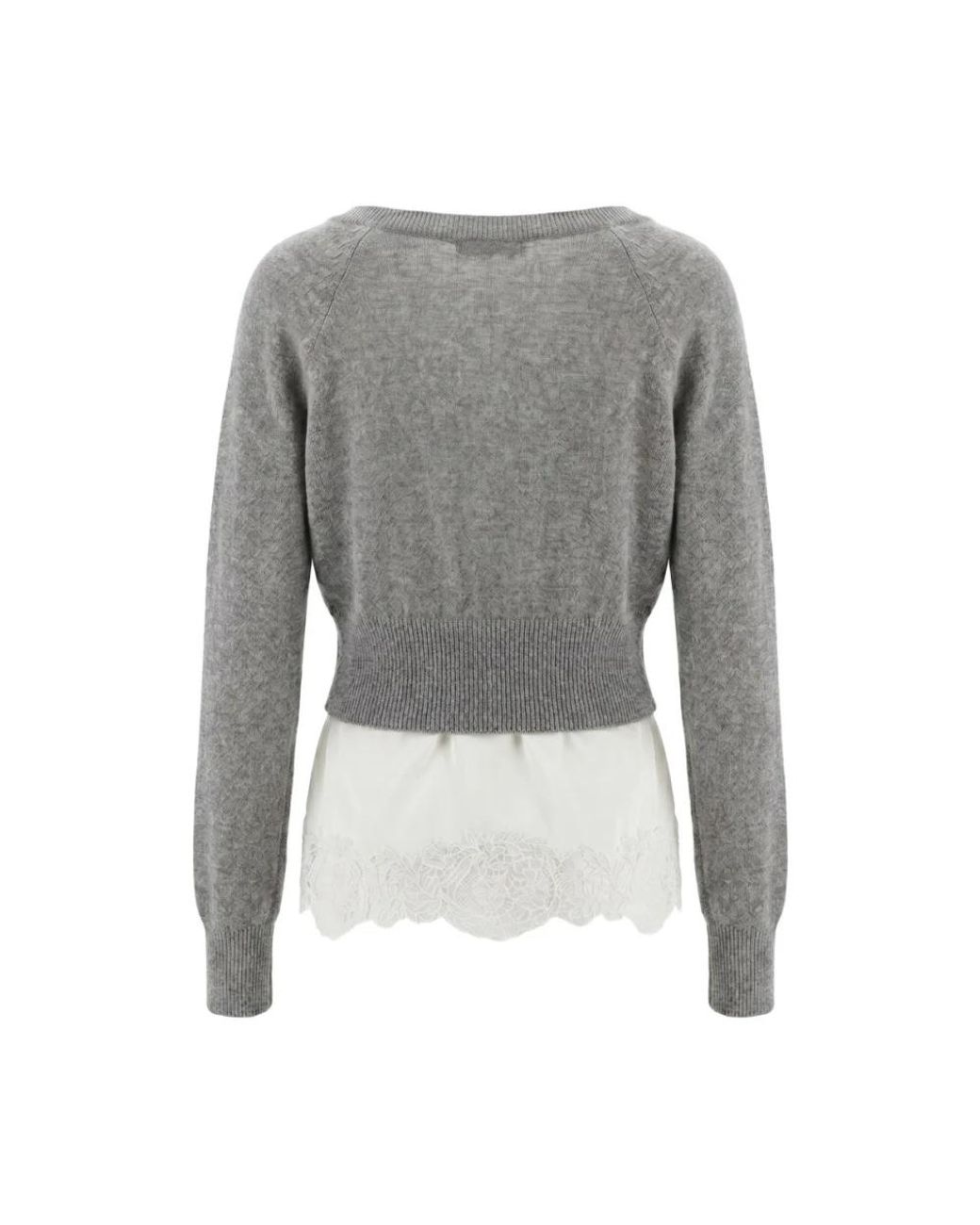 Ermanno Scervino Gray Cashmere Knitwear