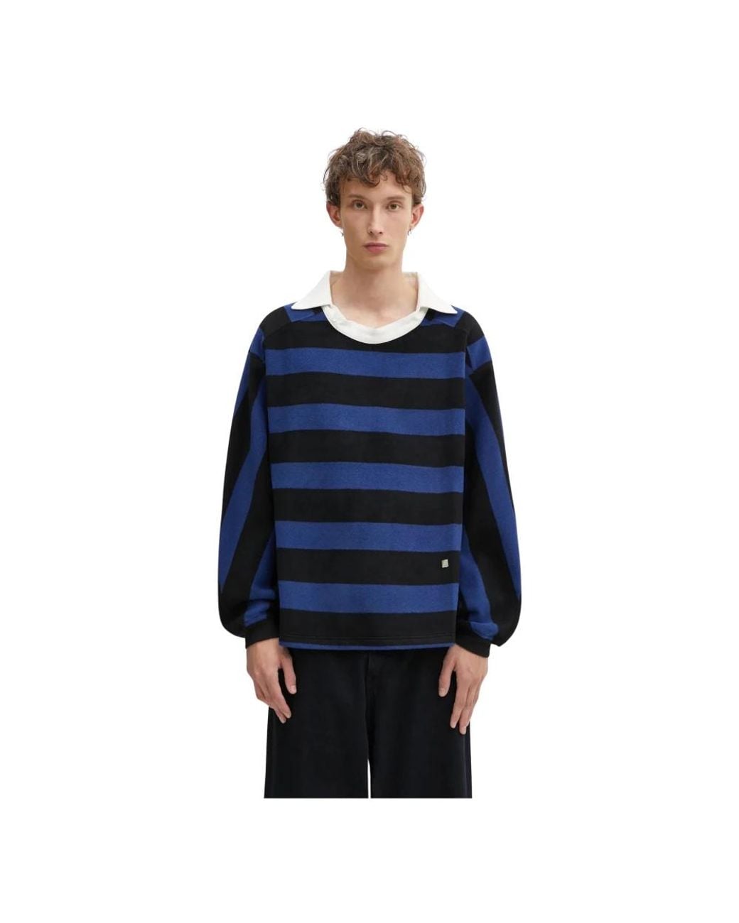 Round-Neck Knitwear Adererror de hombre de color Blue