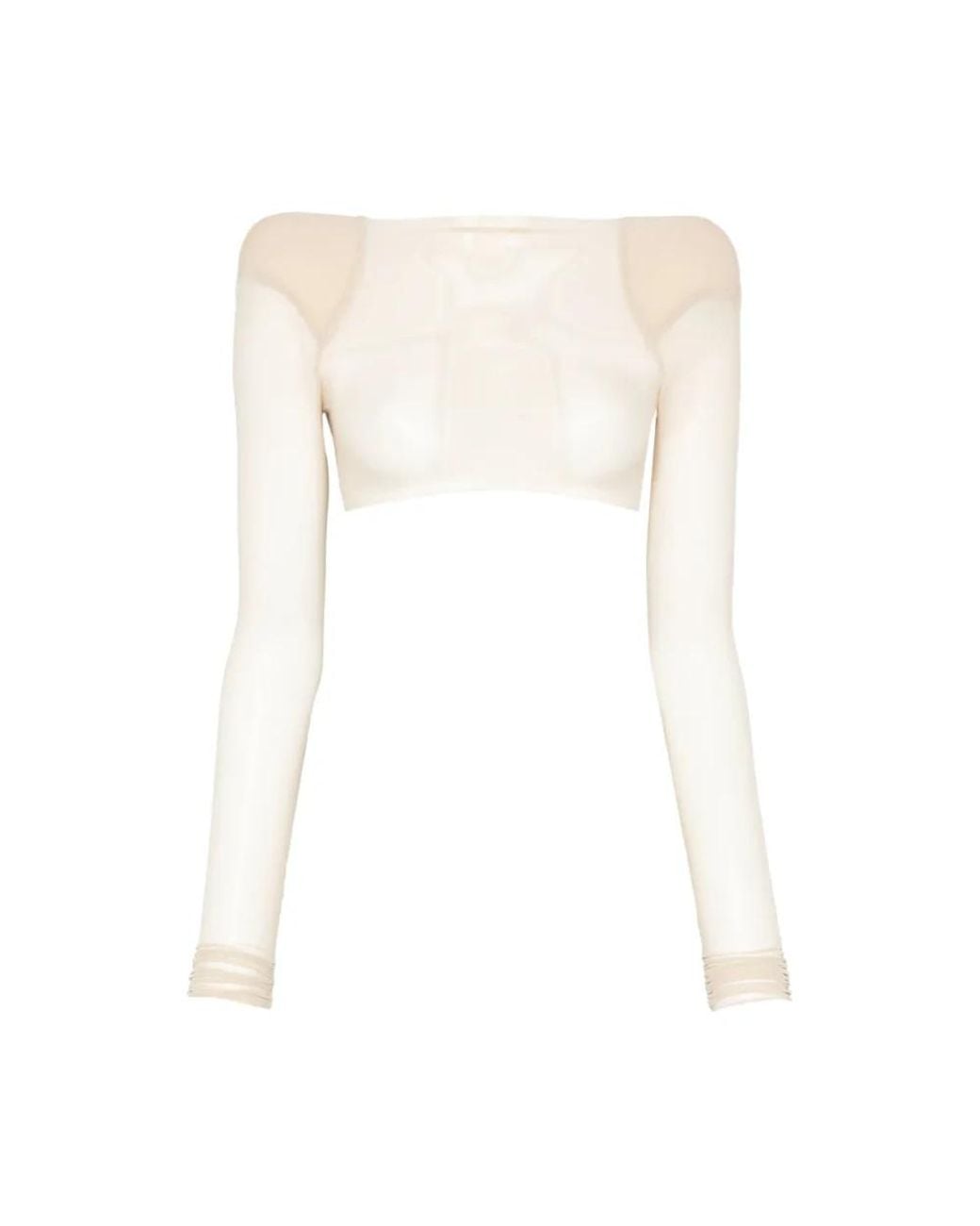 Rick Owens White Long Sleeve T-Shirts