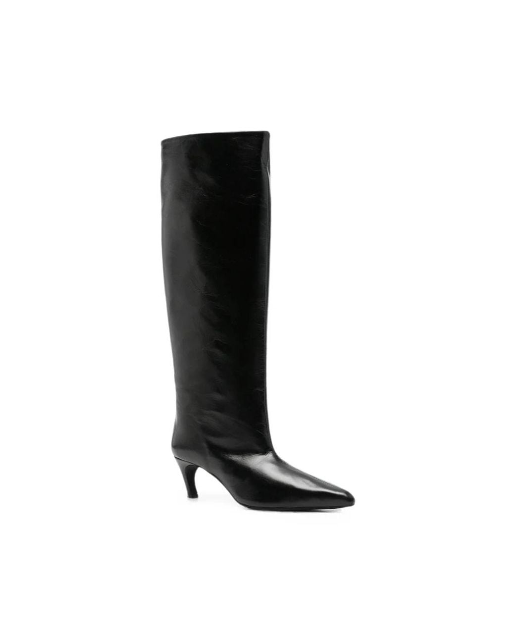 Poeve Black Heeled Boots