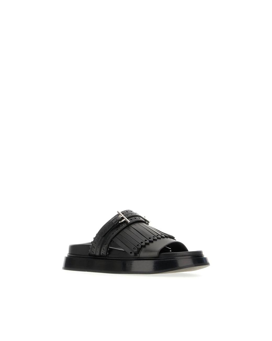 McQueen Black Sliders