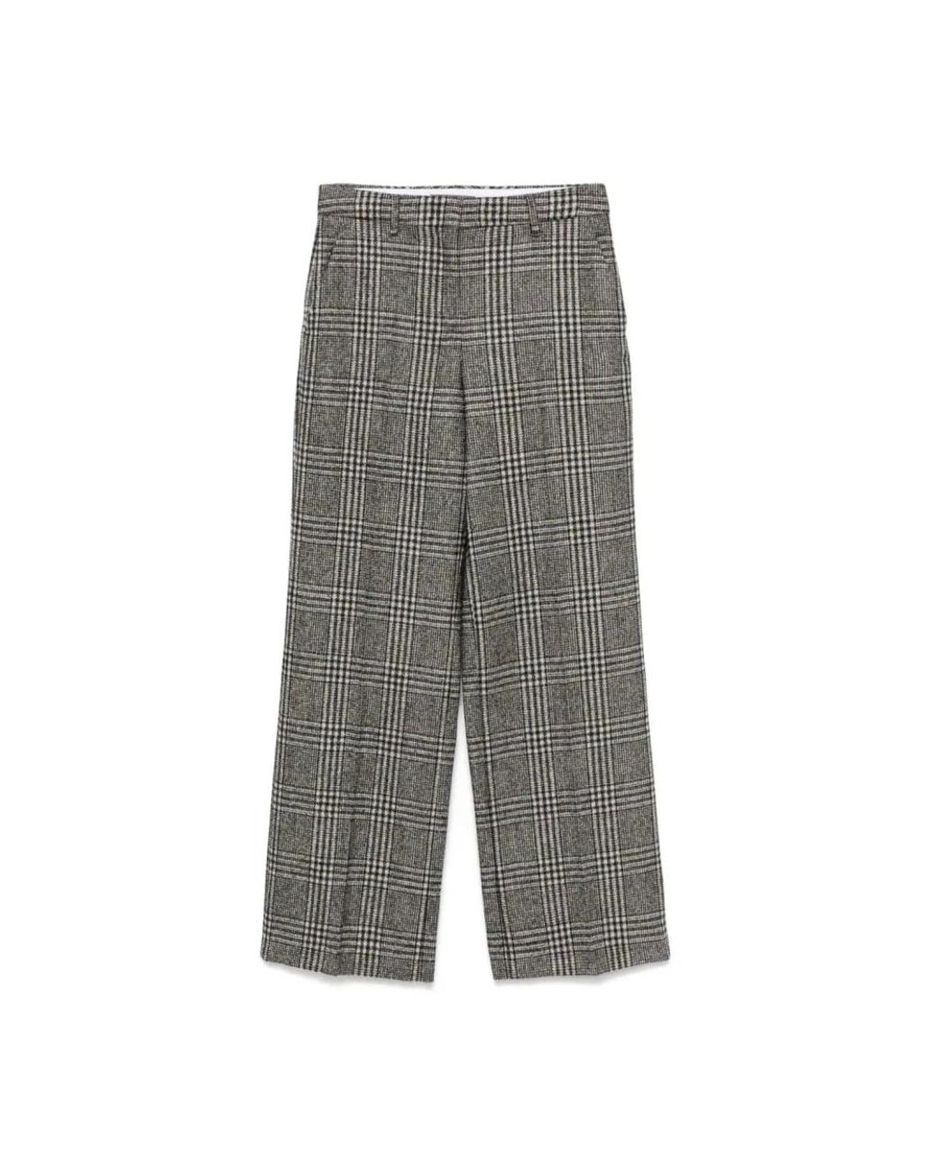 Lorena Antoniazzi Gray Wide Trousers