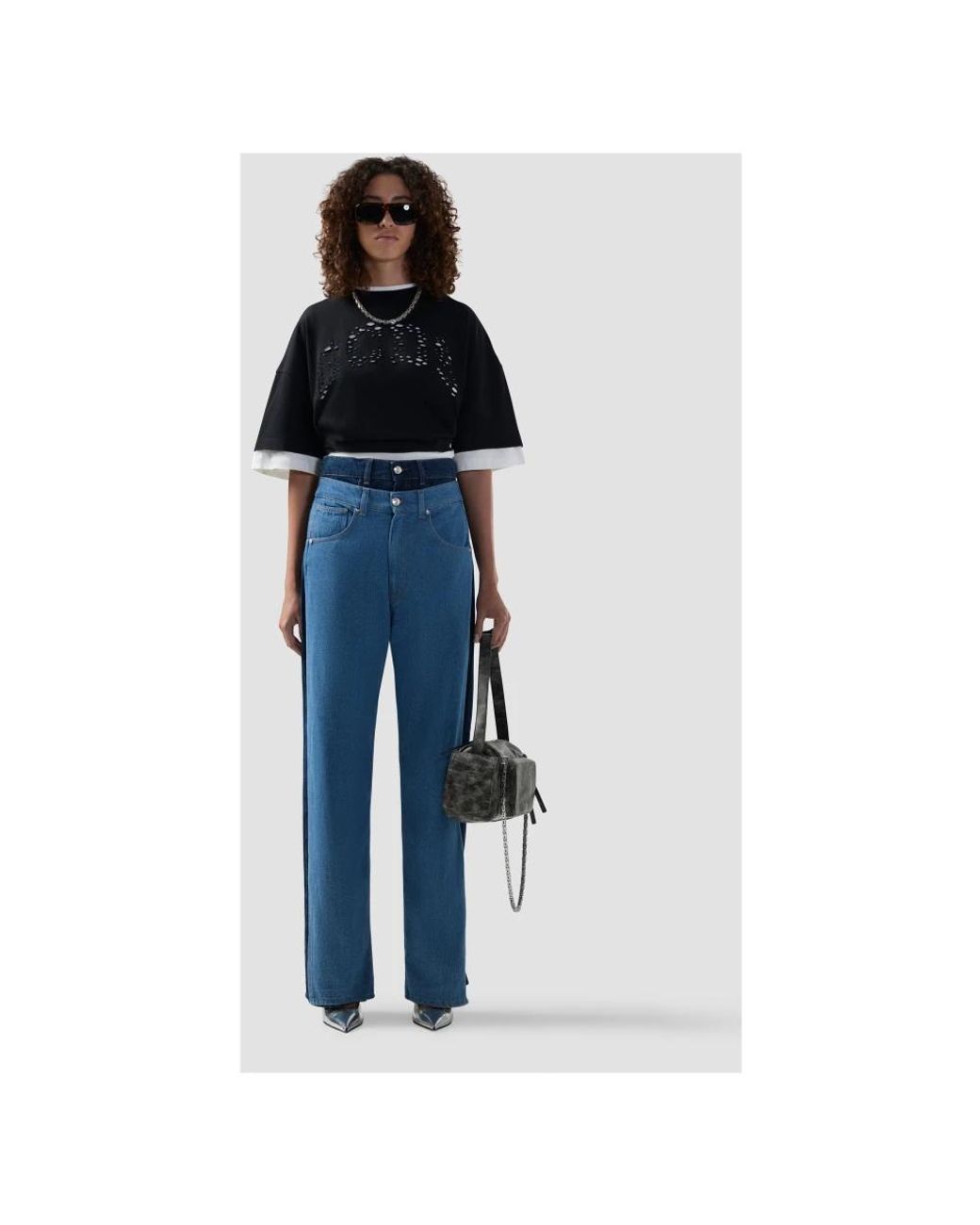 Gcds Blue Straight Fit Jeans