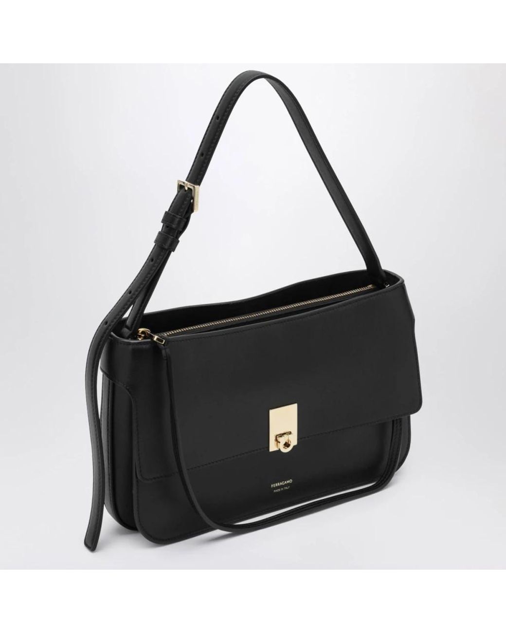 Ferragamo Black Shoulder Bags