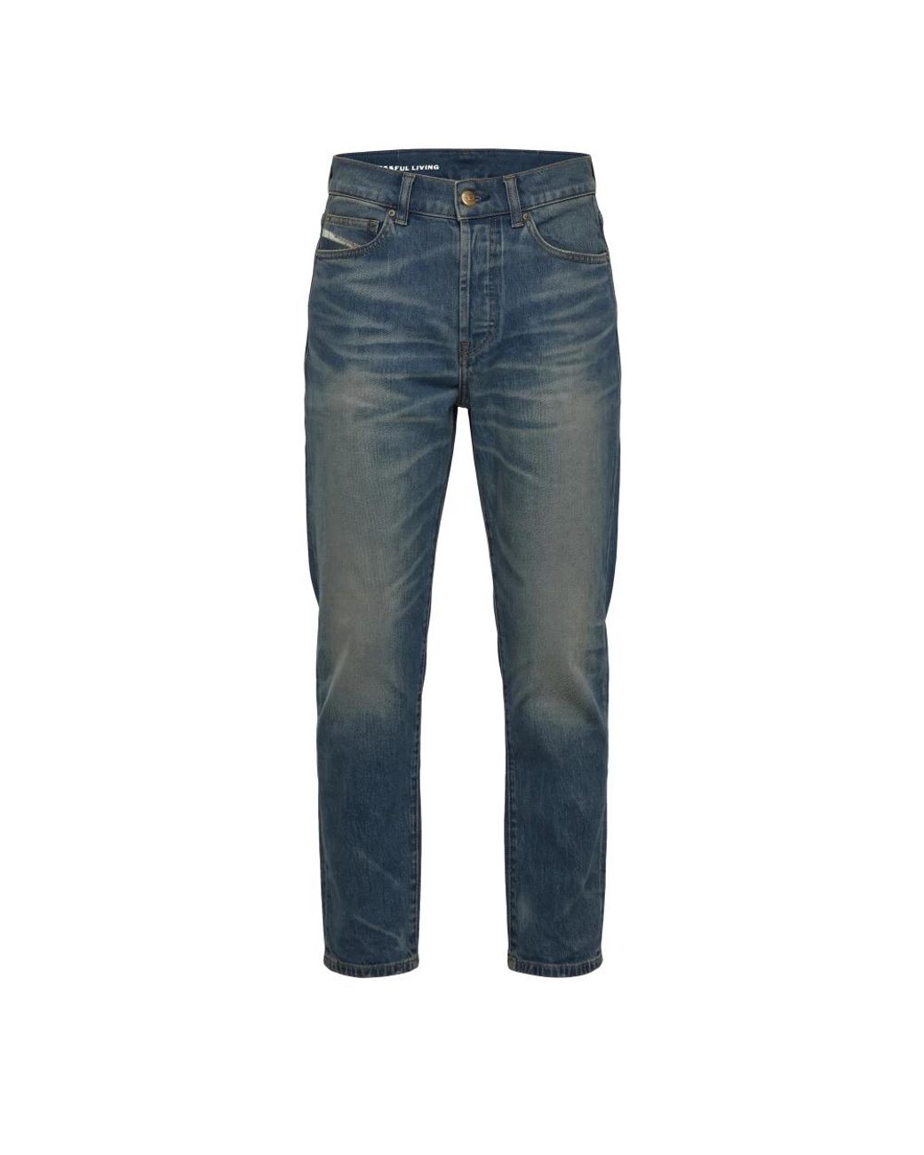 DIESEL 1981 D-Went High Waist Jeans in het Blue