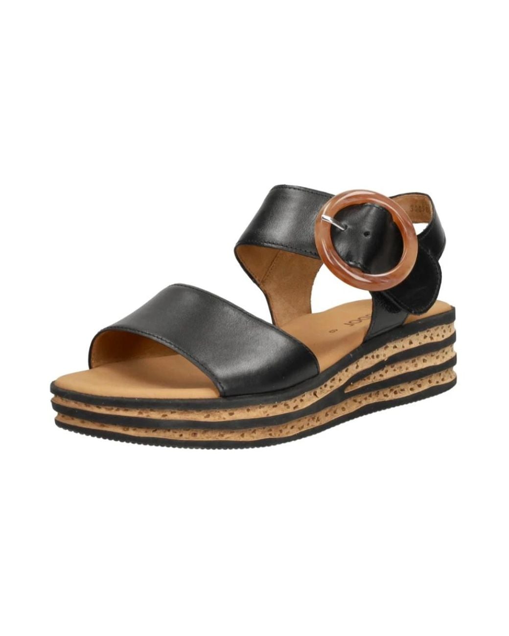Wedges Gabor en coloris Natural