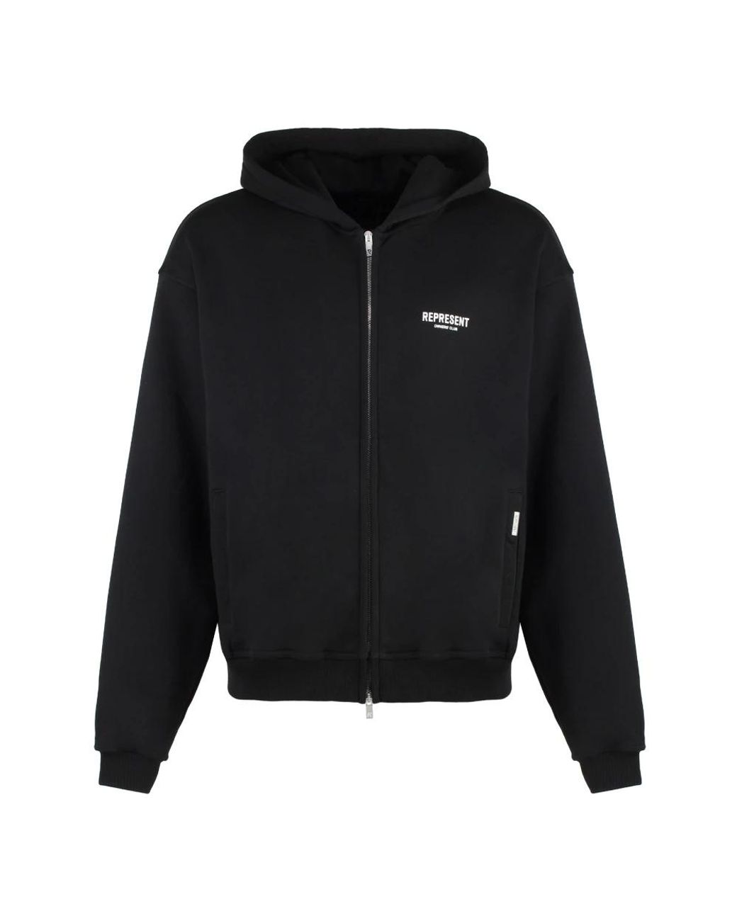 Represent Black Zip-Throughs for men
