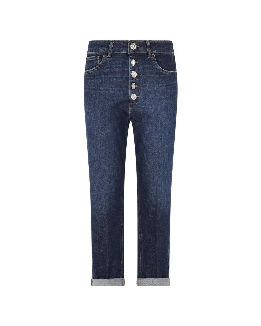 Dondup Blue Loose Fit Jeans